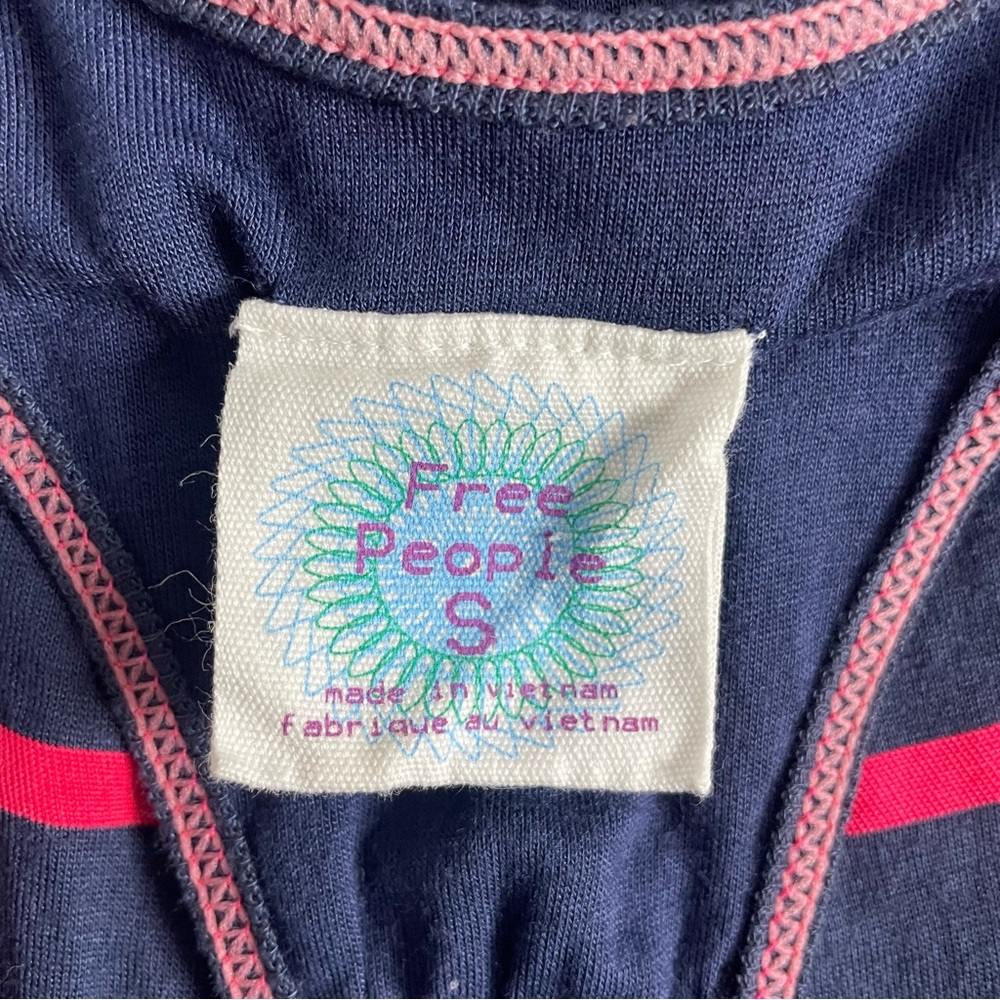 *FREE PEOPLE* Striped Racerback Tank Top - Picture 5 of 7